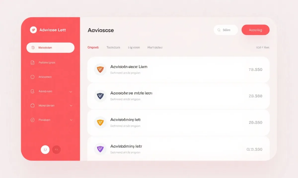 公告列表结构示意图